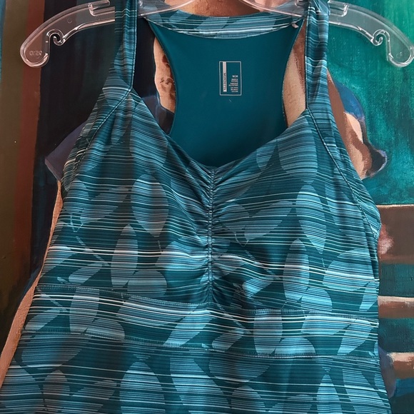 Mondetta Strapless Blue Patterned Dress - Picture 2 of 11